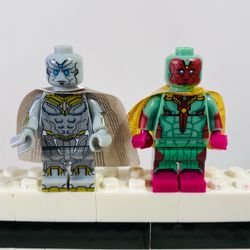 Vision Marvel Avengers 2pc Superhero Minifigures LEGO Compatible