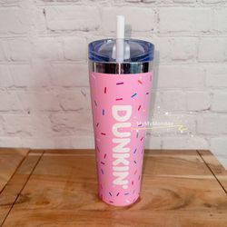 Dunkin’ Donuts Tumbler Pink With Sprinkles