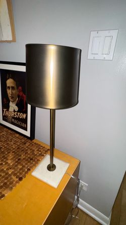 Credenza and lamps