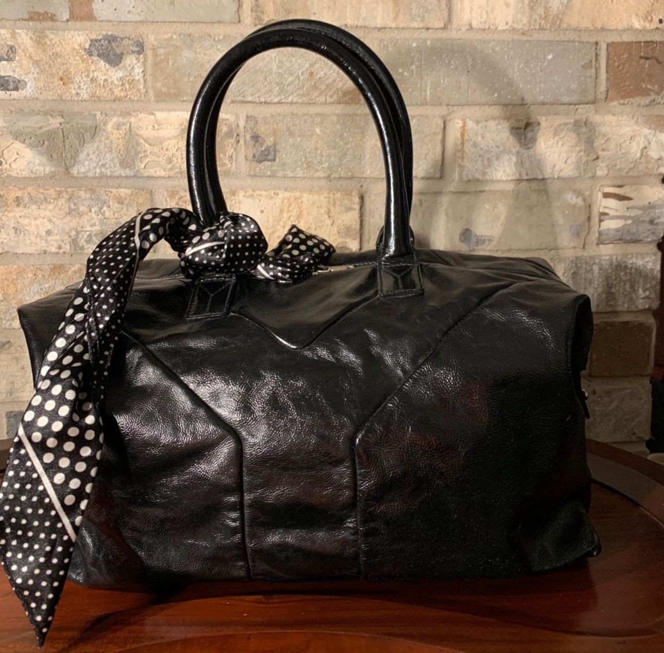 Yves Saint Laurent Easy Boston Grained Leather Bag - Excellent Condition