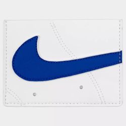 Nike Icon Air Force 1 Sneaker Card Wallet White Blue 