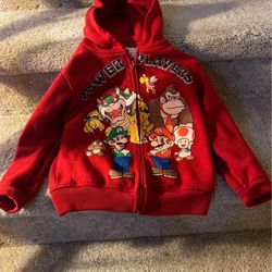 Kids Mario Hoodie Size 5