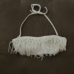 Hollister white bikini top 