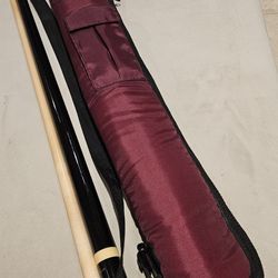 Players Pool Cue 2 piece New with Travel Case