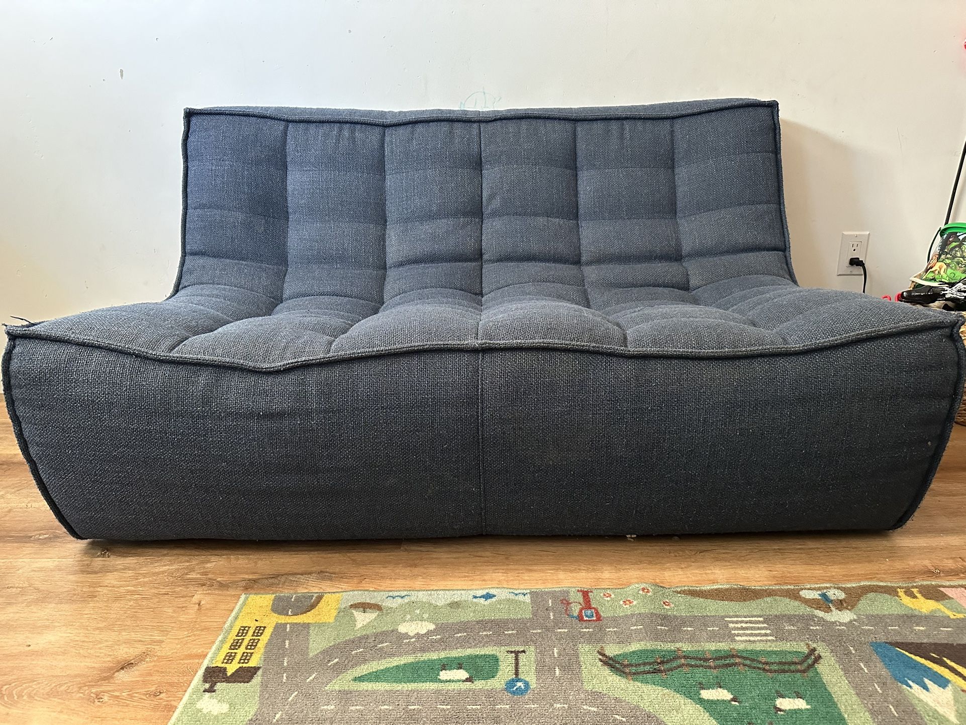 Ethnicraft N701 Two Seater Modular Sofa - Blue