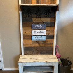 Entry Way Bench / Coat Rack 