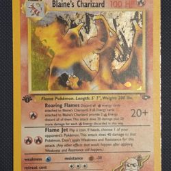 Blaine's Charizard 1st Edition 