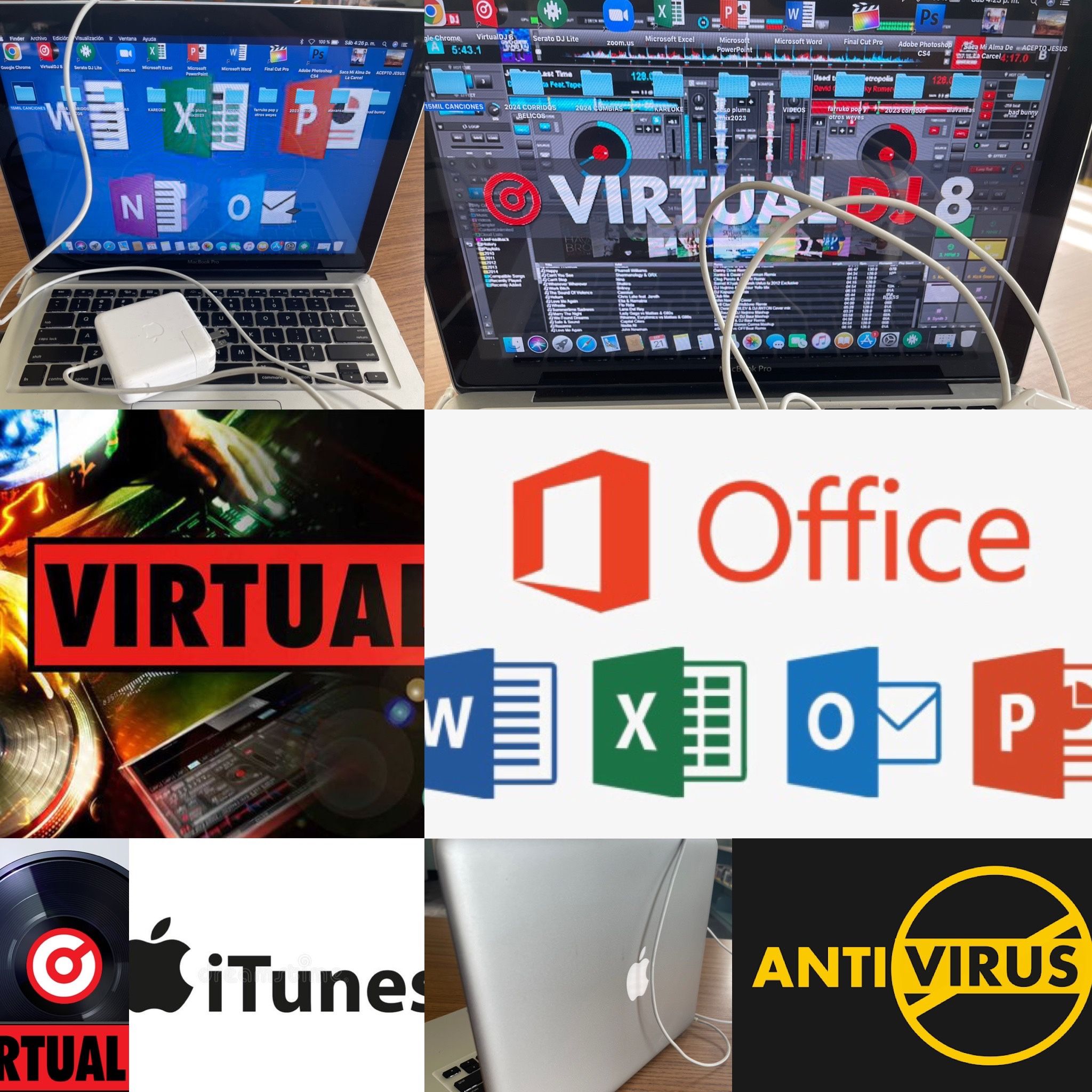 Vendo mi laptop Apple pro i5 ya trae programas Música y más programas ✅VIRTUAL DJ 8 ✅SERATO DJ ✅iLLUSTRATOR EDITADOR de fotos ✅MICROSOFT OFFICE c
