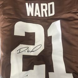 Denzel Ward Authenticated Auto Cleveland Browns