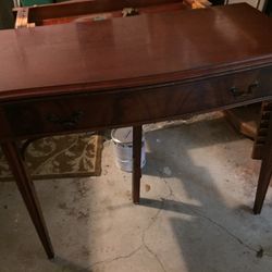 Folding Table Folded-29”x 19”  Unfolded-39”c39”  Cherry Finish