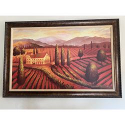 Beautiful Tuscany Painting With Frame