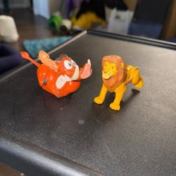 Vintage Disney The Lion King Mufasa Toy Figurine with Moving Legs The Lion King