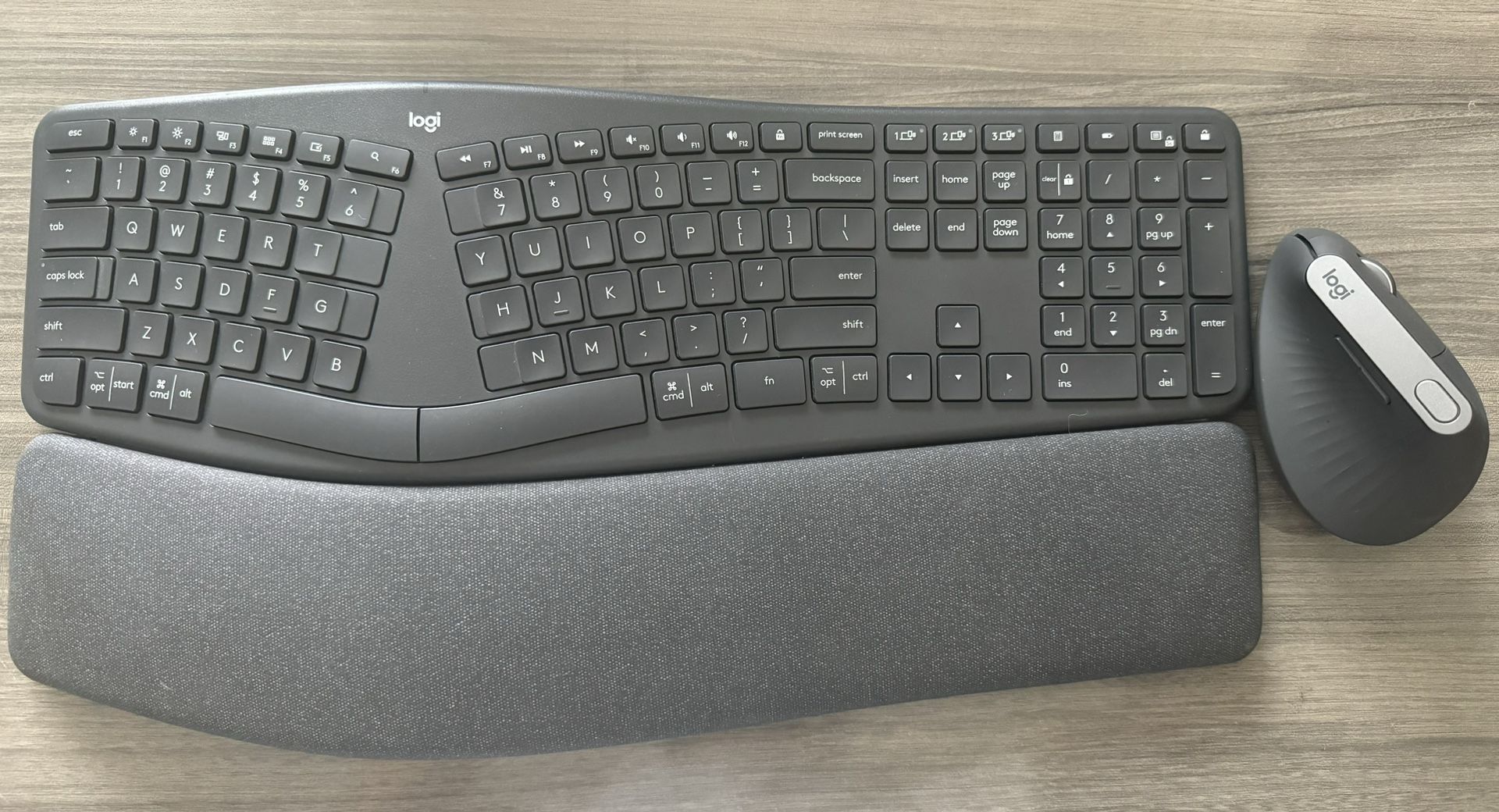 Logitech Ergonomic Wireless Keyboard & Mouse