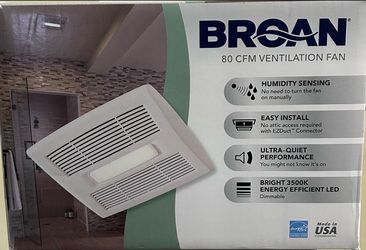 Broan CST80SL Ceiling Exhaust Fan with LED **NEW**