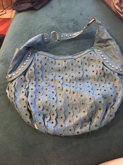 Beautiful Turquoise faux leather purse