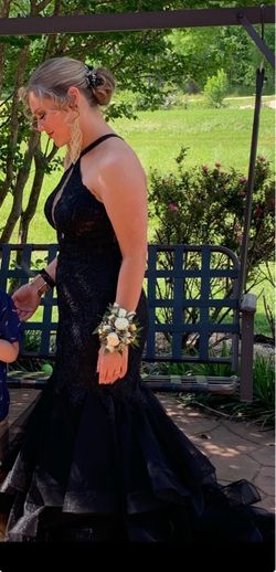 MORILEE Black Prom Dress