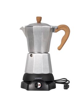 Electric Espresso Machine 6-Cup  Portable Coffee Maker  Used 1 Time For Testing