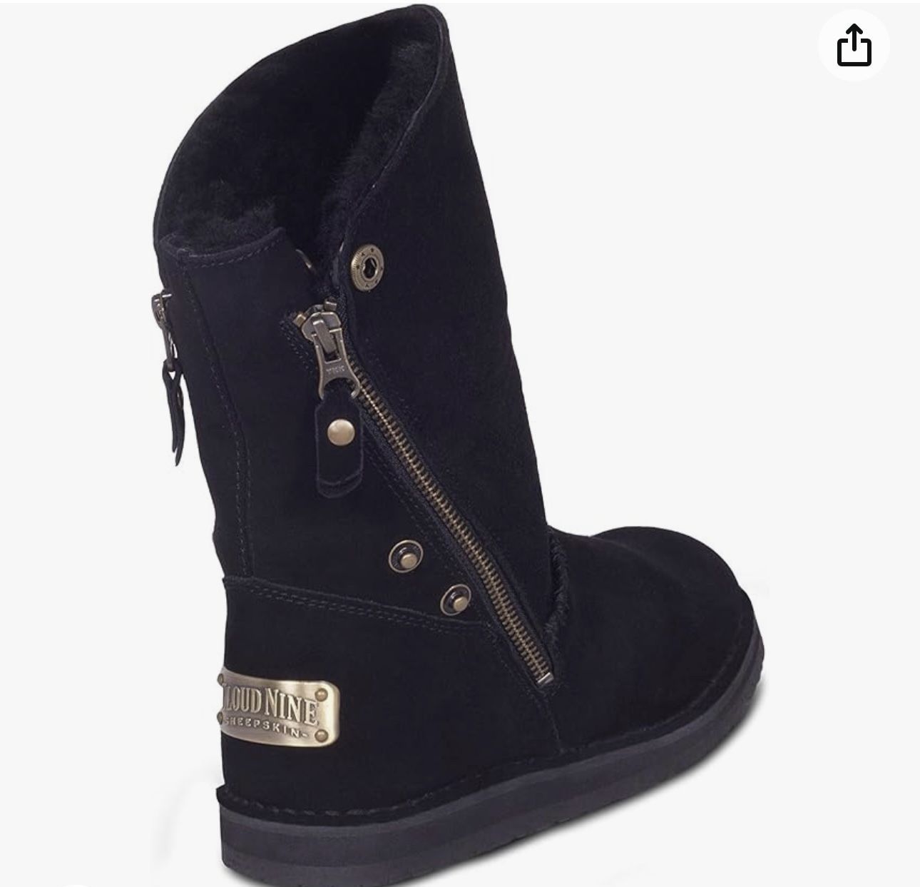 Cloud Nine Sheepskin Women's Trixie Winter Boots Size 8