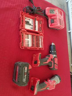 Milwaukee drill with led light