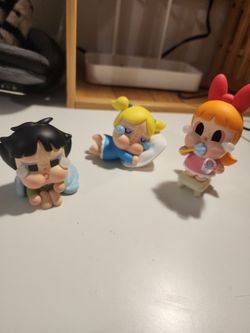Set of 3 powerpuff girl crybabies popmart