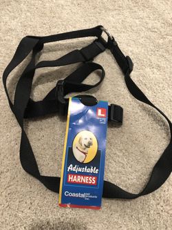 Adjustable Dog Harness- Black