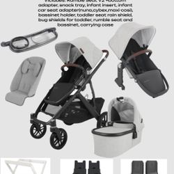Uppababy Vista V2 In Anthony Complete Sibling Set