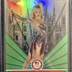 TOPPS CHROME AMBER GLENN GREEN REFRACTOR
