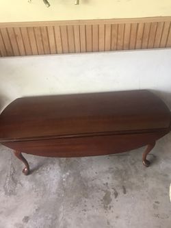 Solid cherrywood coffee table. Sturdy, solid, good condition