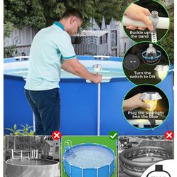 Solar Pool Lights/Luces solares para piscina