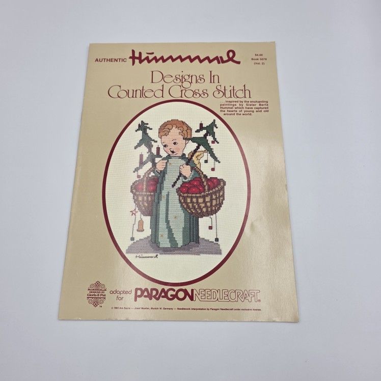 Authentic Hummel Designs In Counted Cross Stitch Book 5078 By Paragon Vol. 2 