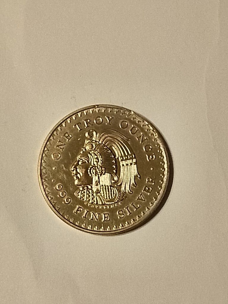 PRICED REDUCED -1 Oz Aztec Calendar Replica