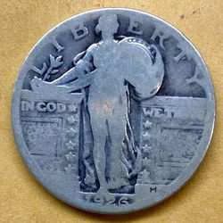 1926 Standing Liberty Quarter Dollar 