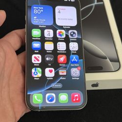 Like New Titanium Iphone 16 Pro White 128gb Factory Unlocked With Original Box 