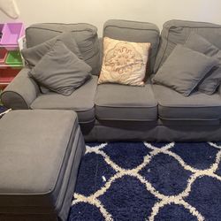 Sofa With Storage Ottoman 