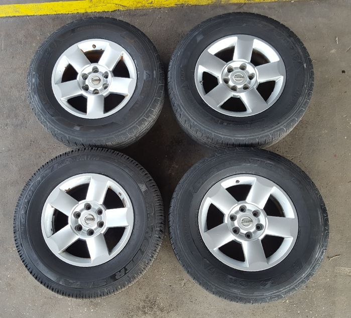 2004 2005 2006 2007 2008 2009 2010 Nissan Titan Armada wheel rim set 18X8 with tire 265/70R18