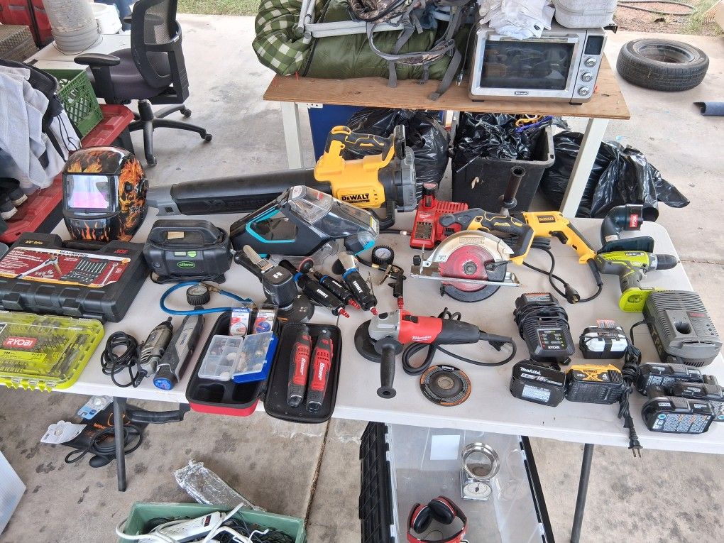 Lots Of Power Tools And Hand Tools 