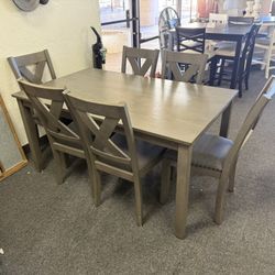 Dining Set With 6 Chairs 