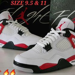Jordan 4 Retro "Red Cement"_Size 9.5 & 11 *Brand New*