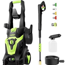 Electric Pressure Washer, Foam Cannon, 4 Different Pressure Tips, Power Washer, 3800 PSI 2.4 GPM