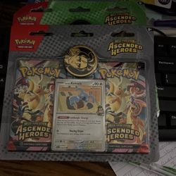 Pokemon ascended heroes tins and 2 Packs 