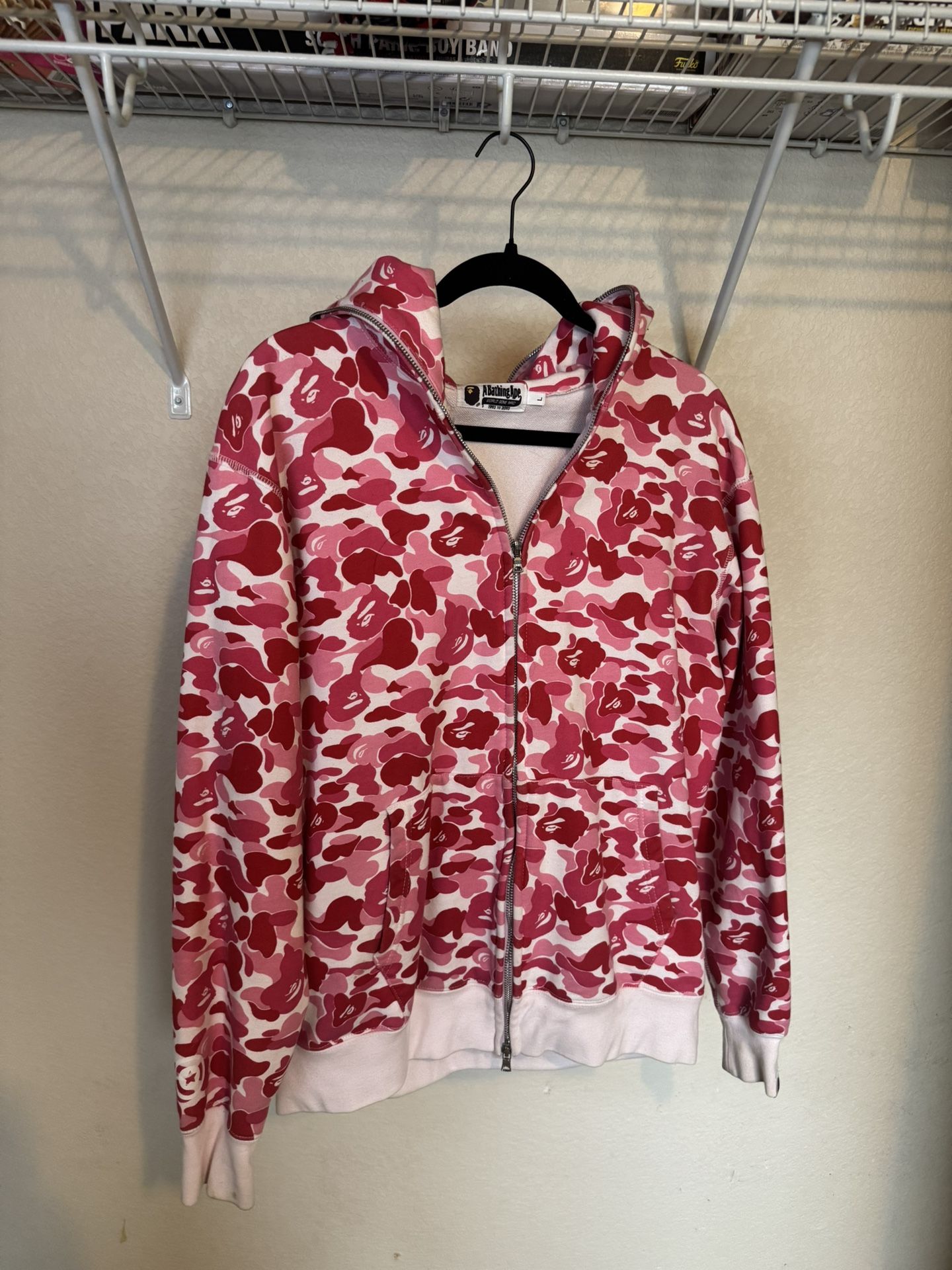 Pink Bathing Ape Size L