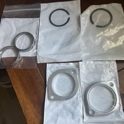 Exhaust Flange, Clip And Gasket