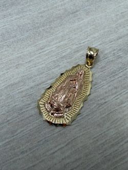 14K Two Tone Lady of Guadalupe