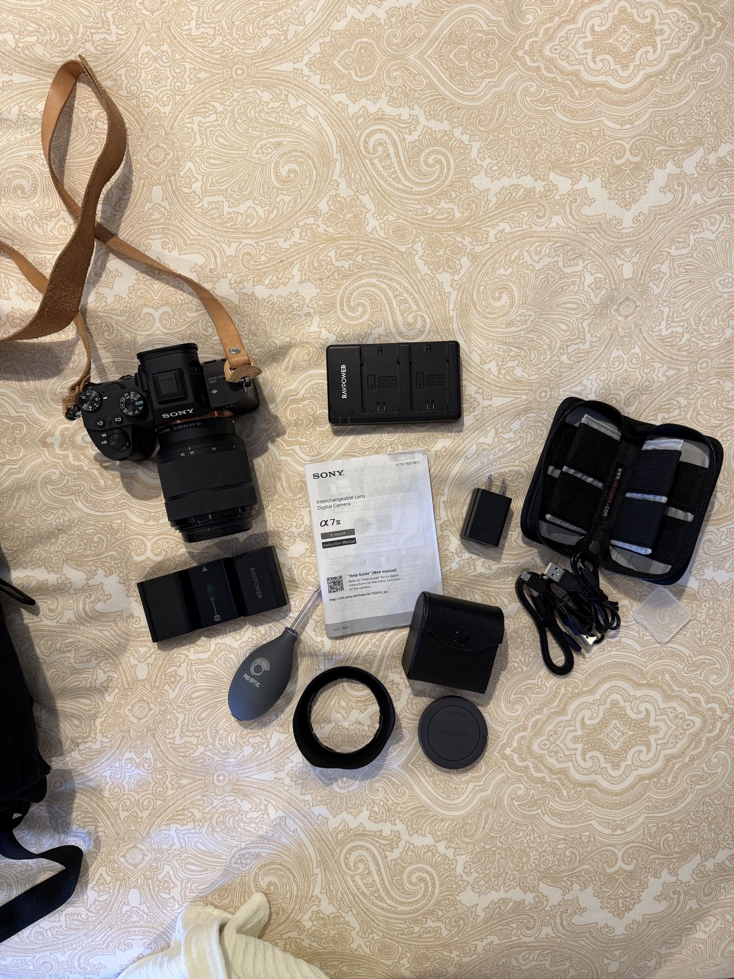 Sony Alpha A7iii (All Inclusive Of Gadgets In Photo)