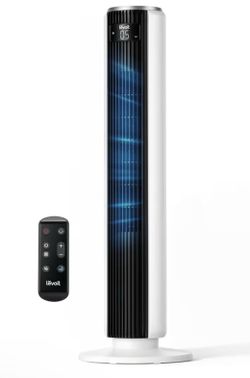 LEVOIT HIGHLY-RATED Tower Fan 90° Oscillating 5 Speeds 4 Modes, Remote 36 inches
