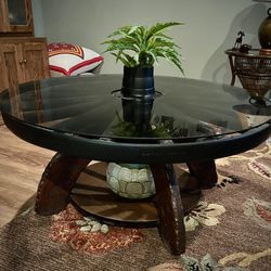 Antique Wagon Wheel Table