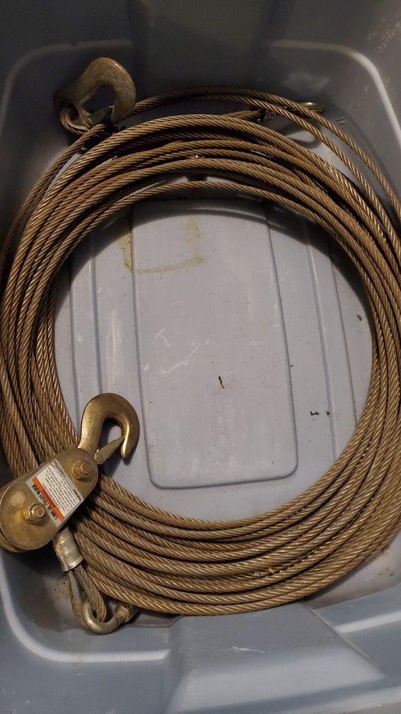 1/4" Cable And Pully