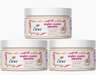 Limited edition: 3 : Dove Limited Edition Body Scrub, Sugar Cookie Sprinkle, 3.5oz