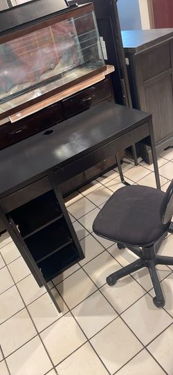 Desk and chair