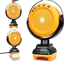 Bluetooth Speaker for DeWalt 18v 20v 60V BCordless Portable Speaker with USB&Type-C for Job s